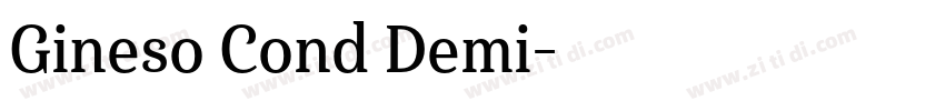 Gineso Cond Demi字体转换